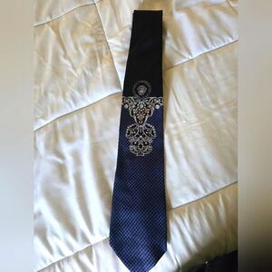 Versace silk tie - logo